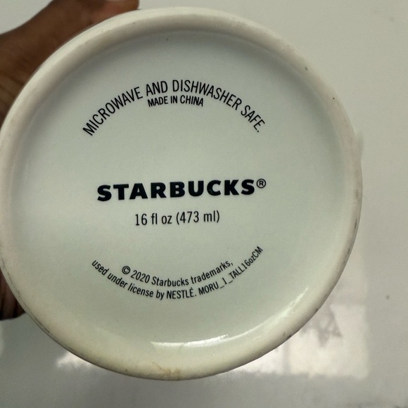 Starbucks Ceramic Mug with Green Logo and Heart - Picture 4 of 4
